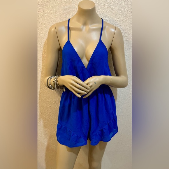 Pants - Royal Blue Romper